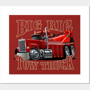 Cartoon tow truck Posters and Art